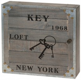 Nostalgique boîte à clés de New York 1968 6 crochets boîte à